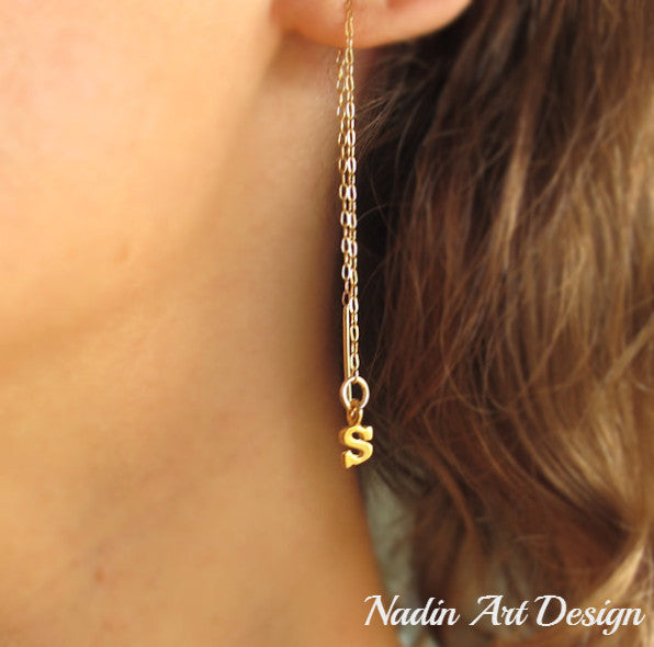 Gold Sparkle - Cute Huggie Hoop Earrings - SLVR New York