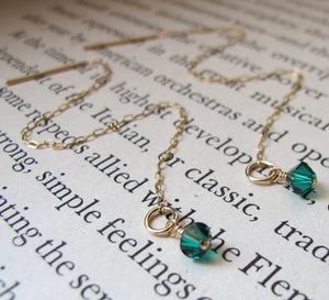 Birthstone Long Chain Earrings