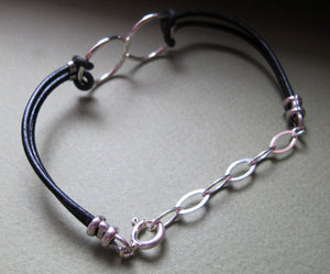 Infinity Bracelet - Adjustable Leather Cuff for Men