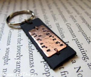 Custom engraved keychain