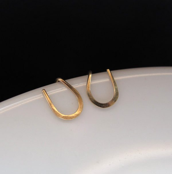 Good Luck Horseshoe Stud Earrings