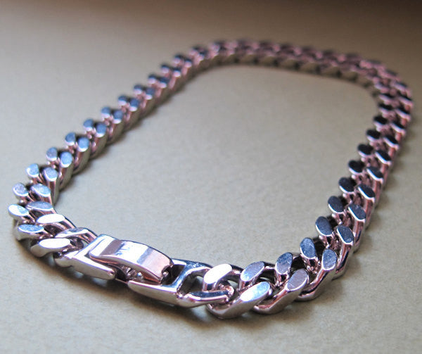 Silver chain bracelet