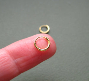 Gold Huggie Earrings - Small Hoops