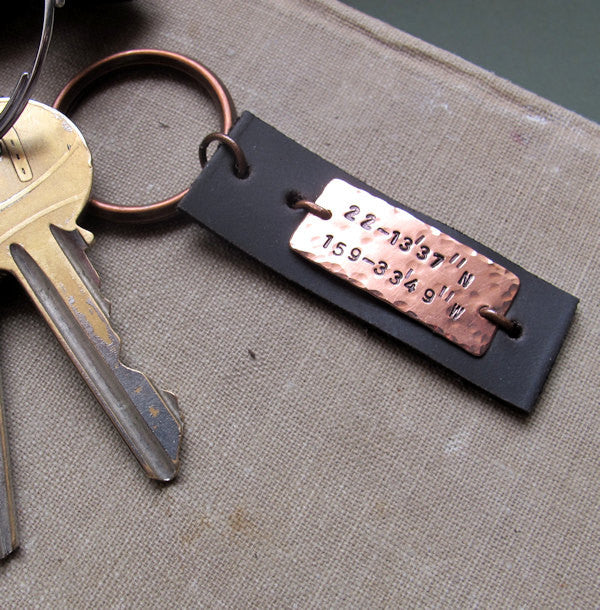 Latitude Longitude Keychain