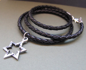 Star of David Pendant Jewish Necklace