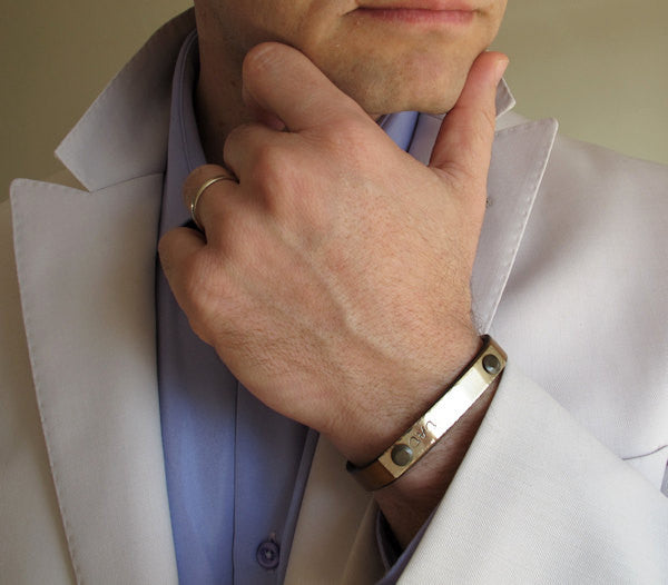 Personalized Husband Bracelet - Custom Engraved Bracelet for Dad