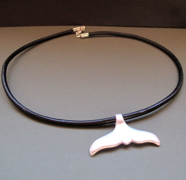 Whale Tail Pendant Necklace for Men