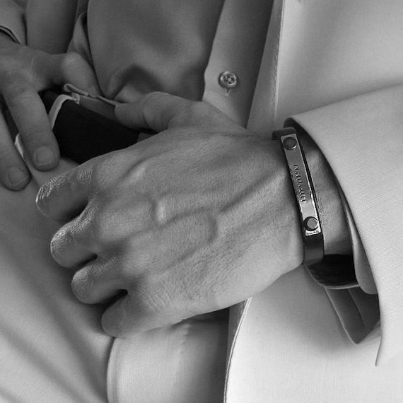 Love You More Bracelet - Chinese Engraved Cuff