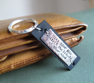 Custom Quote Keychain for Dad