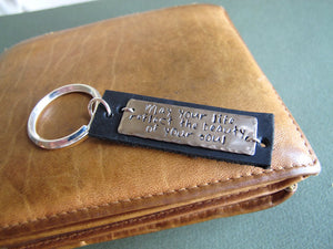 Custom Quote Keychain for Dad