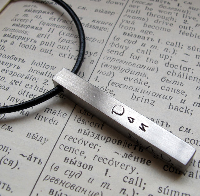Four sided sales pendant necklace