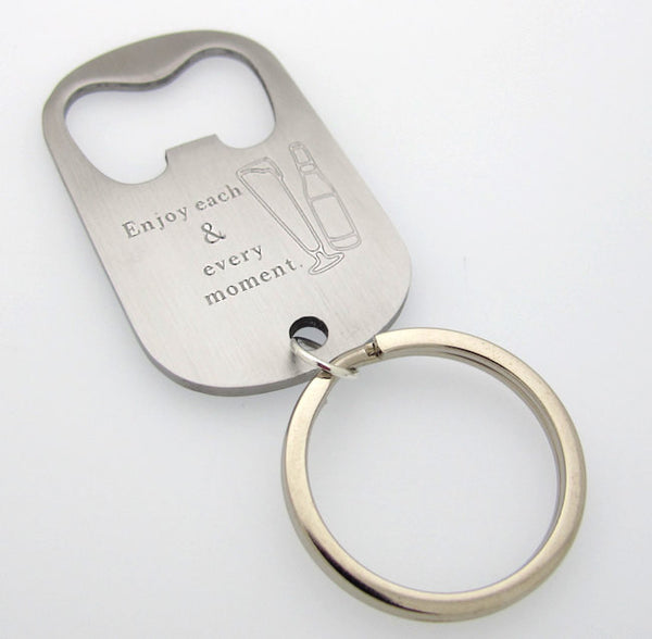 Stainless Steel Bottle Opener Key Chain