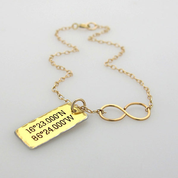 Personalized Infinity Charm Bracelet for Her