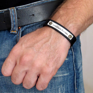 Cuff Bracelet for Men - Personalized Mens Gift