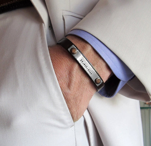 Custom Bracelet for Men - Groomsmen Gift