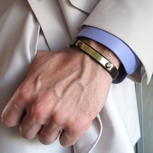 Custom Bracelet for Men - Groomsmen Gift