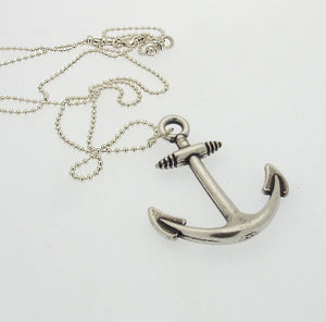 Anchor Pendant Nautical Necklace for Men