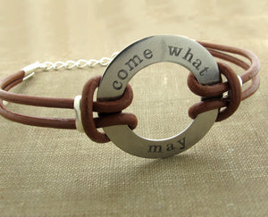 Personalized Washer Bracelet for Men