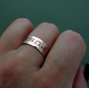 Monogram Adjustable Band Ring