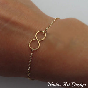  Infinity Bracelet - 14k Gold Filled Figure Infinity Bracelet