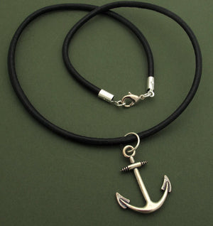Anchor Necklace - Nautical Mens Pendant