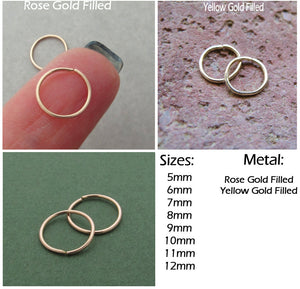 Small 14K Gold Filled Hoops