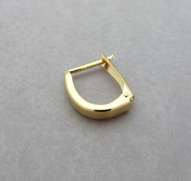 Single Large Gold Hoop for Men