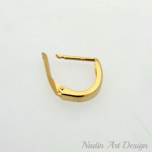 Single Large Gold Hoop for Men