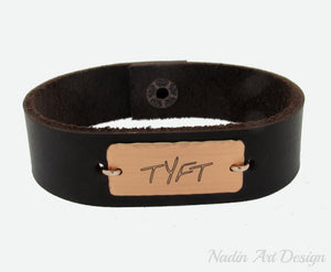 Men's Personalized Nameplate Cuff