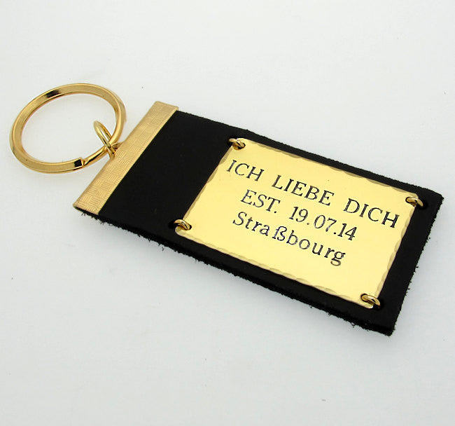 Quote text key chain