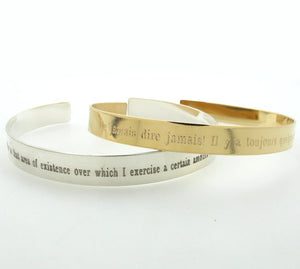 Anniversary Gift Engraved Cuff Bracelet for Men husband bracelet