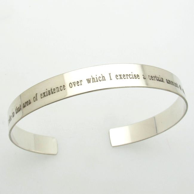 Personalized Bracelet for Men - Custom Engraved Quote Cuff - Sterling  Silver Unisex Jewelry - Name Bracelet - Engraved mens bracelet 8mm wide 