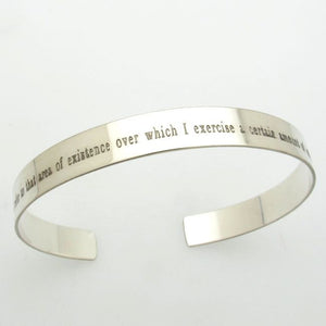 Personalized Mens Gift - Bracelet with Engraved Text
