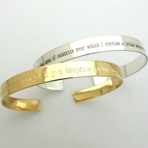 Personalized Mens Gift - Bracelet with Engraved Text