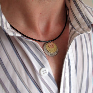 Custom Discs Pendant Necklace for Men