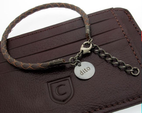 Braided Bracelet with Custom Charm