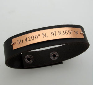 Quote Bracelet for Men - Custom Cuff