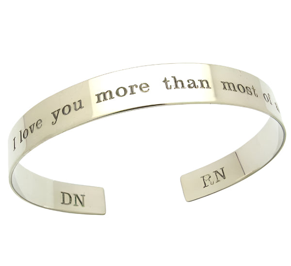 Sterling Silver Cuff Bracelet- Anniversary Gifts for men