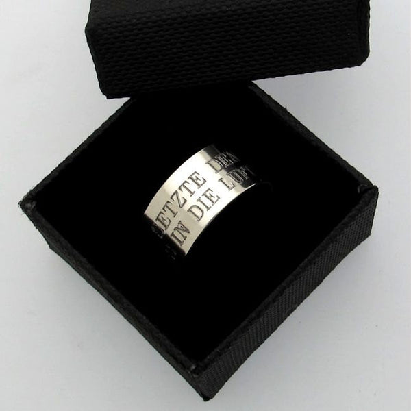 Gifts for Husband - Custom Sterling Silver Ring