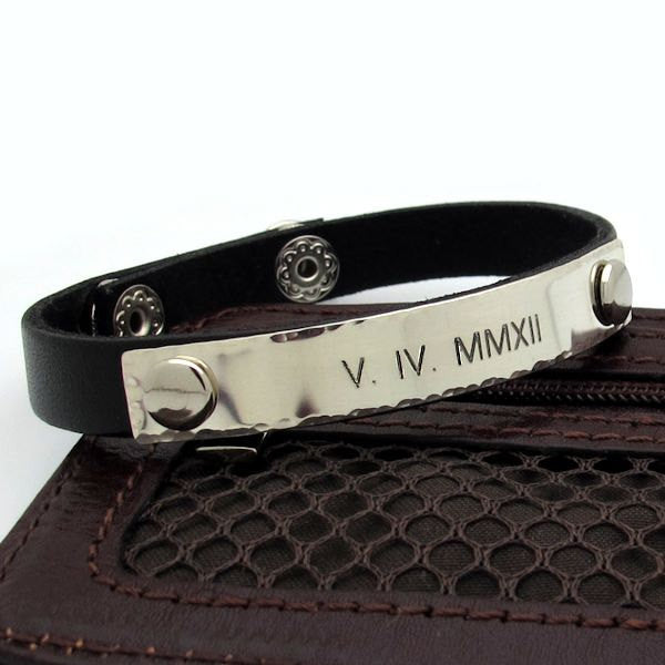 Wedding gift - Personalized Bracelet for Men