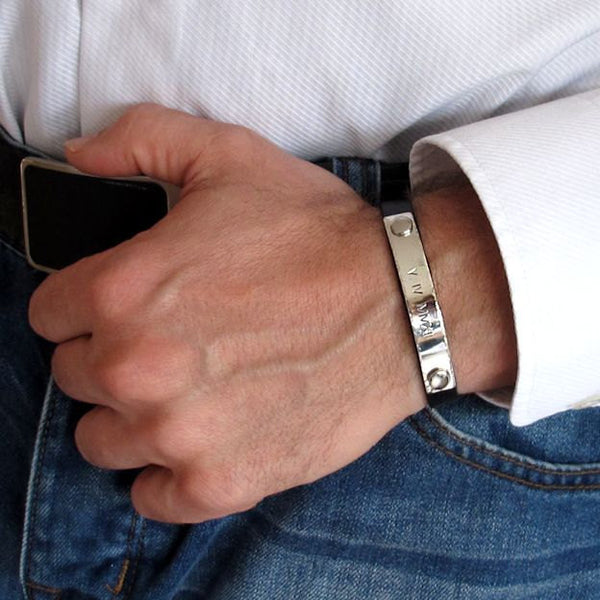 Wedding gift - Personalized Bracelet for Men