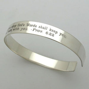Custom engraved bracelet for - Unisex cuff
