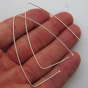Triangle Large Geometric Earrings