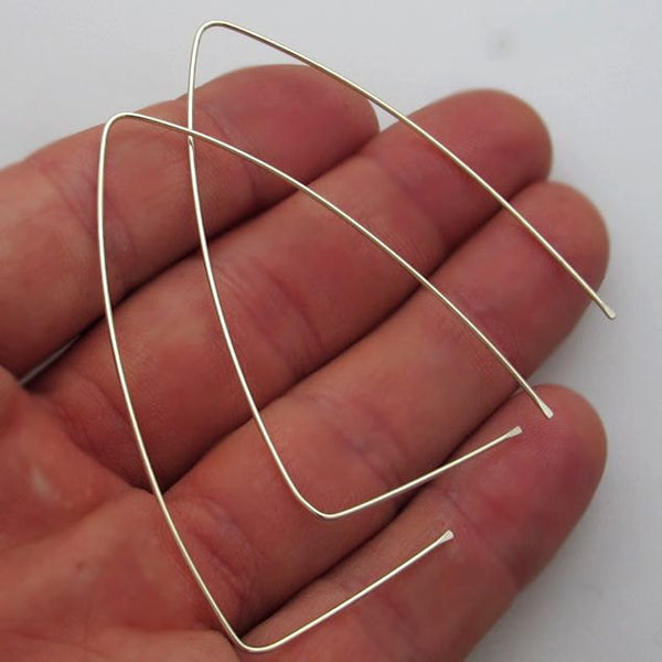 Triangle Large Geometric Earrings