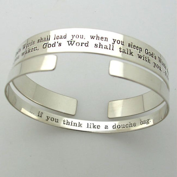 Inspirational Quote Cuffs Bangles