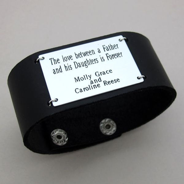 quote engraved bracelet