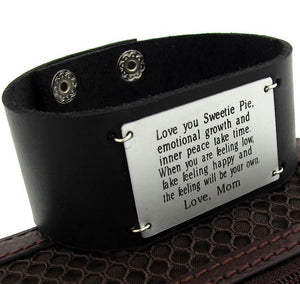 Fathers Day Gift - Leather Cuff