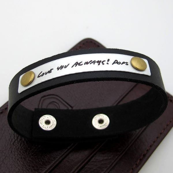 Signature Engraved Bracelet - Mens Bracelet