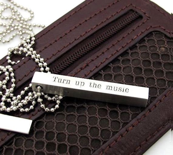 Music custom personalized pendant necklace