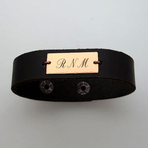 Initials Monogram Bracelet for Men